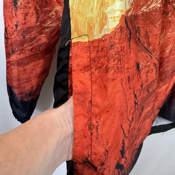 Polaroid Unisex M Hooded Windbreaker Jacket Zip Lightweight Retro Colorful READ - Picture 11 of 14